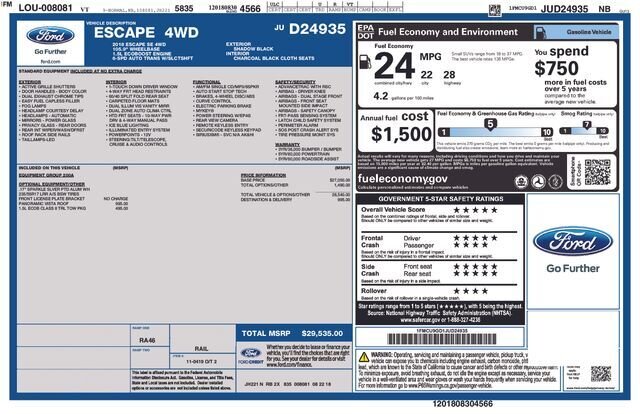 
 2018 Ford Escape SE full									