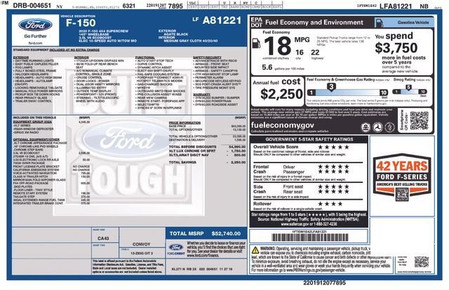 
 2020 Ford F-150 XLT w/ Apple Car Play and Navigation full									