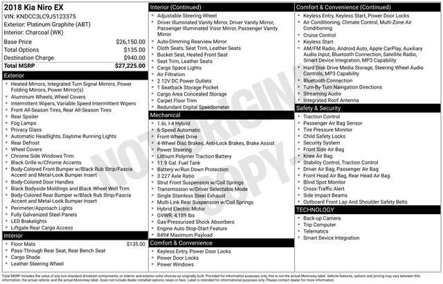 
 2018 Kia Niro EX full									