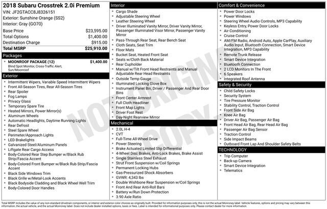 
 2018 Subaru Crosstrek 2.0i Premium full									