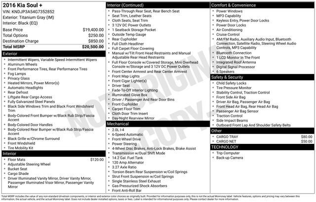 
 2016 Kia Soul Plus full									