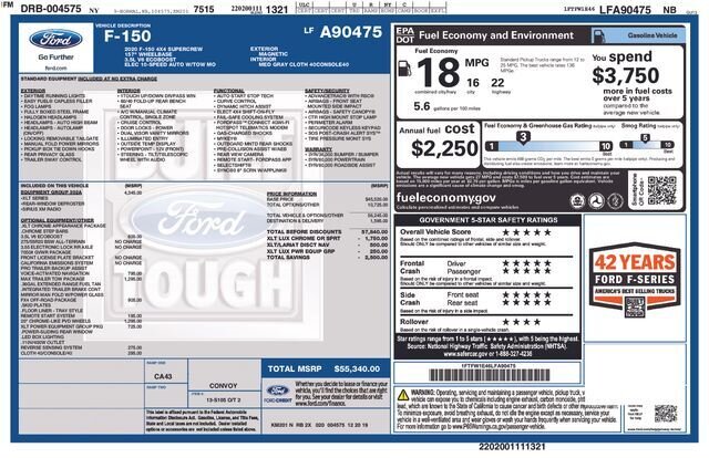 
 2020 Ford F-150 XLT w/ Apple Car Play and Navigation full									