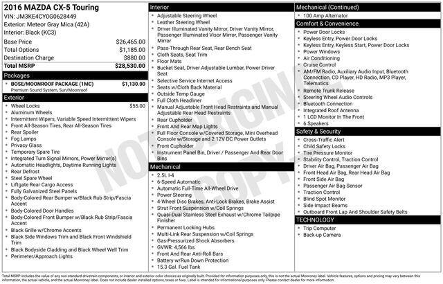 
 2016 Mazda CX-5 Touring full									