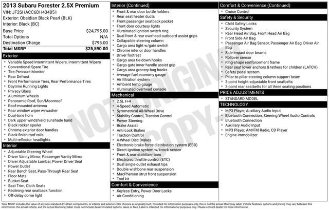 
 2013 Subaru Forester 2.5X Premium full									