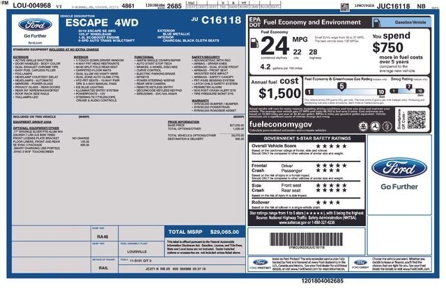 
 2018 Ford Escape SE full									