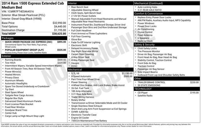 
 2014 RAM 1500 Express full									