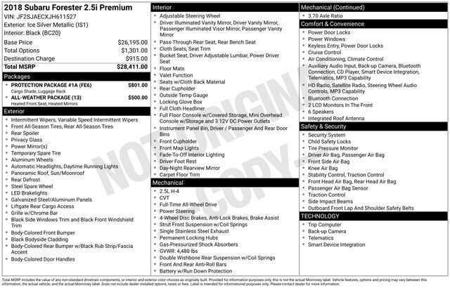 
 2018 Subaru Forester 2.5i Premium full									