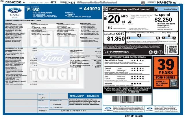 
 2017 Ford F-150 XL full									