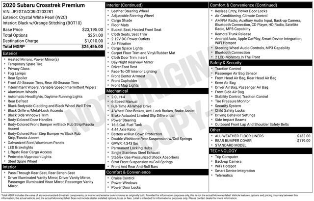 
 2020 Subaru Crosstrek Premium full									