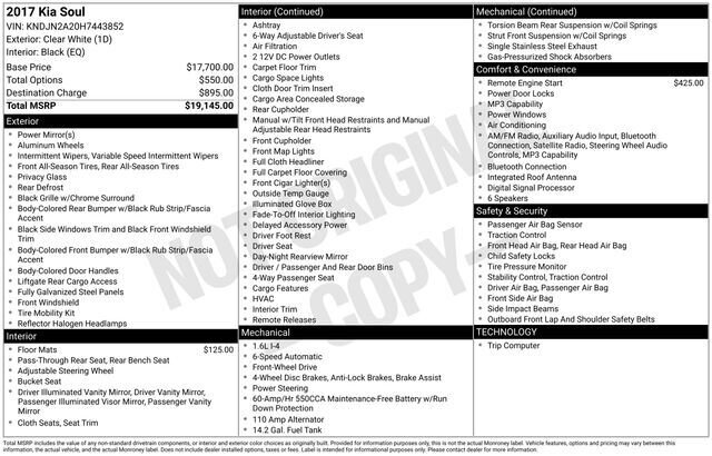 
 2017 Kia Soul Base full									