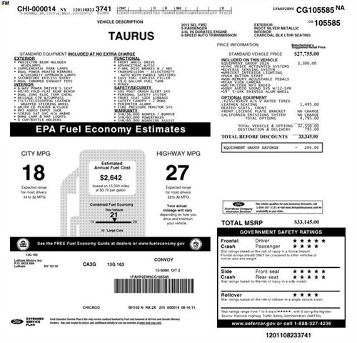 
 2012 Ford Taurus SEL full									