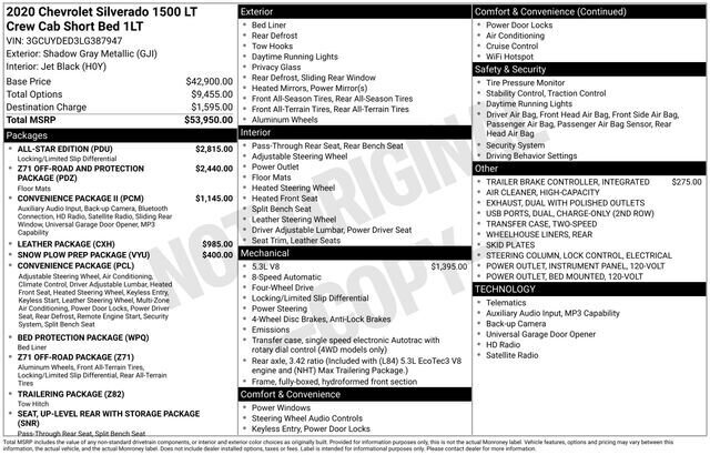 
 2020 Chevrolet Silverado 1500 LT full									