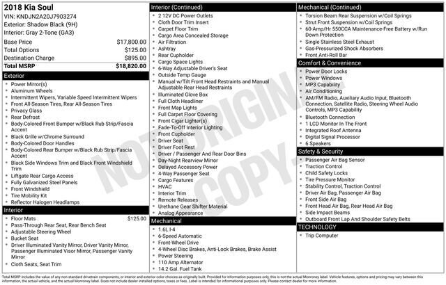 
 2018 Kia Soul full									