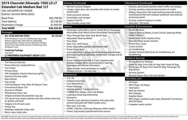 
 2019 Chevrolet Silverado 1500 LD LT full									