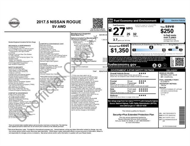
 2017 Nissan Rogue SV full									